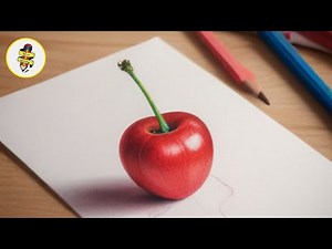 How To Draw a Cherry with Colored Pencils! Easy Step-by-Step Guide