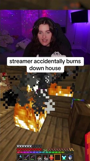 i became a firefighter 🧑‍🚒 #minecraft #streamer #funny