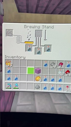 How to make Splash Potions of Weakness in Minecraft #gaming #minecraft #minecraftsurvival