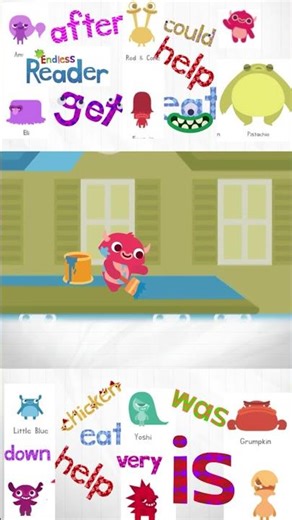 Endless Reader || Side Word: House, Is, Blue, Funny Animation || App For Kids.
