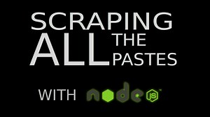 Ubuntu Paste Scraper in Node.js Timelapse
