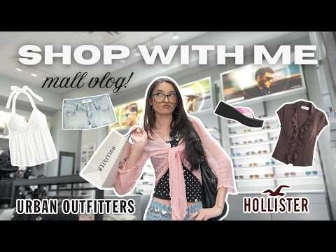 SHOP WITH ME at the mall 🛍️☆ vlog + haul (Hollister, Urban Outfitters, Kpop albums, & more!)