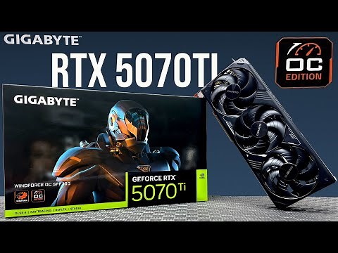 Gigabyte GeForce RTX 5070 Ti WINDFORCE OC SFF 16G Unbox install Gameplay