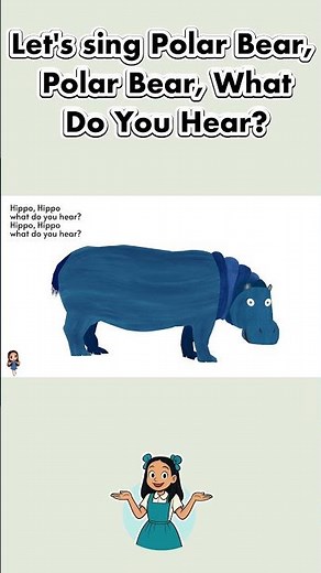 Polar Bear, Polar Bear, What Do You Hear Song #readaloudtokids #ericcarle #learningvideosfortoddlers