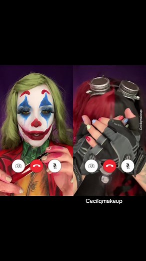 Joker and Harley Quinn Makeup Tutorial Featuring Cecilqmakeup