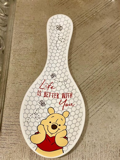 Disney Winnie the Pooh Ceramic Spoon Rest, Featuring Pooh and Says “LIFE is BETTER With YOU” With Bumblebees, Beautiful and Functional Gift! - Etsy