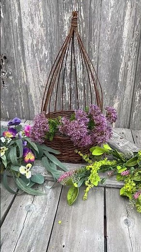 DIY Wildflower Willow Basket Arrangement | Storybook Floral Kit for Spring & Summer