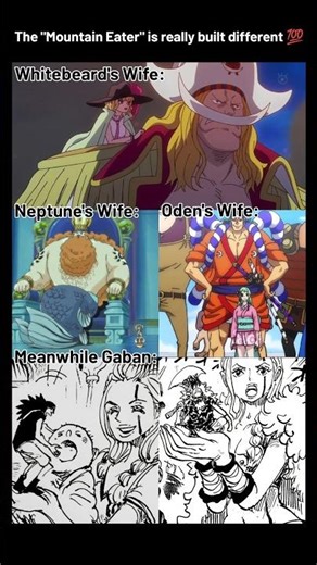 Meanwhile Gaban's Wife 💀❤️‍🔥 #onepiece #anime #oden #whitebeard #elbaf #love #memes #monkeydluffy