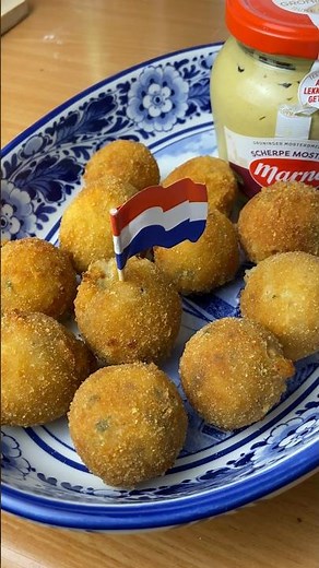 Crispy, golden and irresistibly addictive - How to make Bitterballen, a Dutch delicacy! 🇳🇱 #shorts