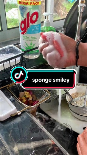Sponge Smiley Face
