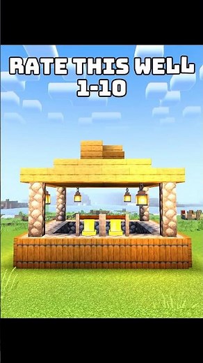 The Most Easy Well Design!#minecraft