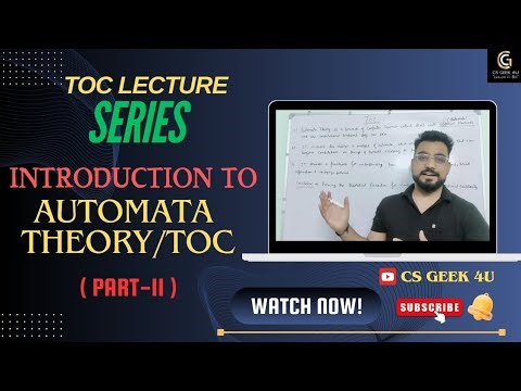 Introduction to TOC/ Automata Theory( Part - II )
