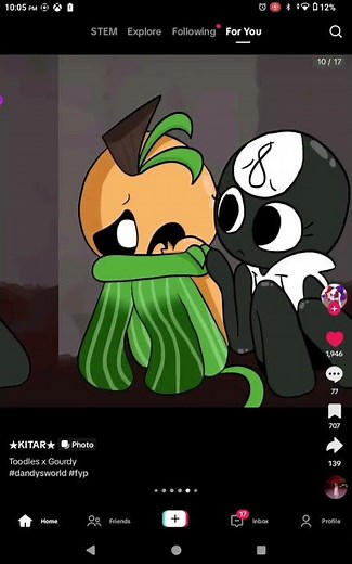 Gourdy has to leave...and Toodle's kissed him?! (Gourdy x Toodle's comic) #toodles #gourdy #dw