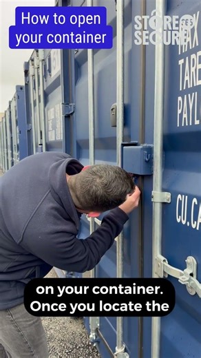 Store Secure 365 - Northampton - How to open your container