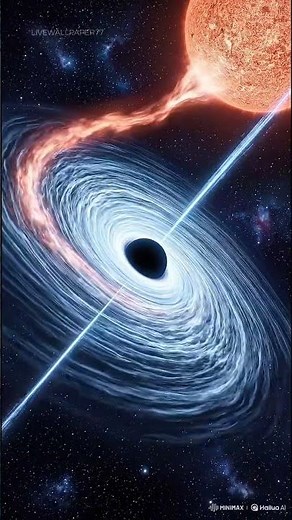 Black hole eating the Sun. more live wallpaper in my bio! created usi... #Shorts