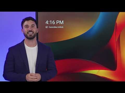 CommBox Classic S4 Interactive Touchscreen & Poly X70 Microsoft Teams Room.