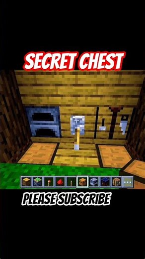 secret chest build #minecraft