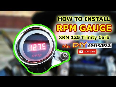 How to install RPM gauge | Honda XRM 125 Carb