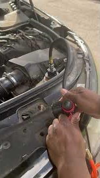 Used my portable air compressor set up Schumacher PC1000 Walmart air compressor find a coolant leak