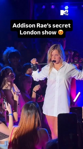 8.1K views · 2.6K reactions | Addison (fka #AddisonRae) performed her first UK show with an iconic and not-so-secret surprise cabaret set in London last night. A pop princess was born ✨ #Addison #mtvmusic | MTV UK | Facebook