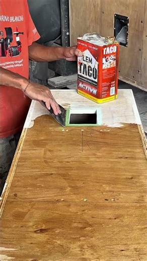 How to use plywood glue to attach HPL #tutorial #woodworking #hpl #lifestyle