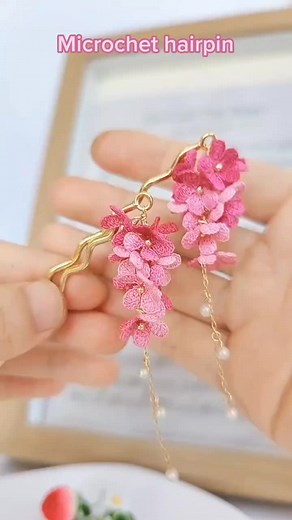 Handmade Crochet Gifts: Microchet Hairpin Tutorial