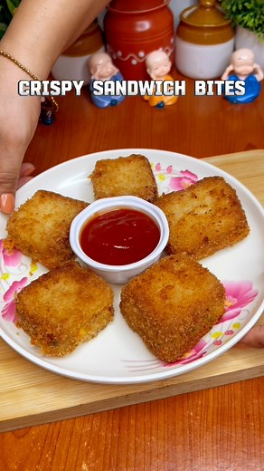 Crispy Sandwich Bites #sandwich #crispy #snacks #easyrecipes | Eat & Repeat