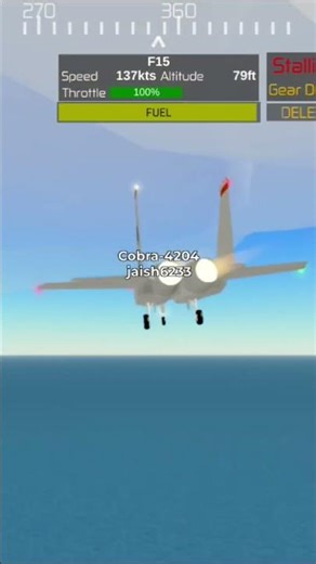 pilot training game Roblox us carrier take of #roblox