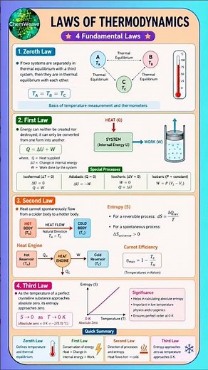 🔥 Laws of Thermodynamics | Chemistry & Physics