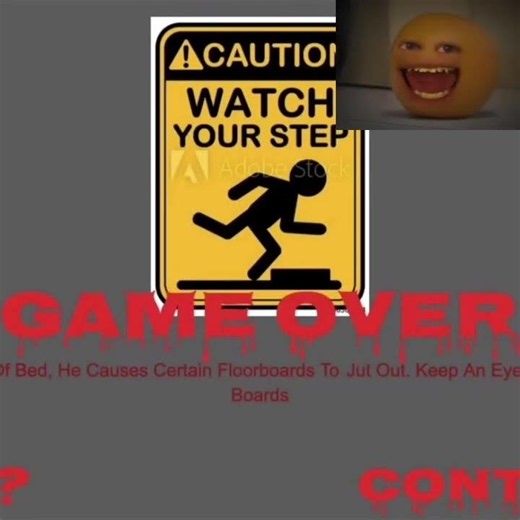 Annoying orange and little apple gets scared by Mangey tails