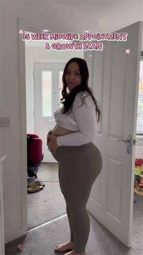 35 week midwife appointment ✨ This last week I’ve felt absolutely awful so drained and just really not myself at all… do we think she’s going to stay put for another few weeks 👀🤰🏽 #35weekspregnant #motherhood #midwifeappointment #pregnant #pregnancy 35 weeks pregnant | midwife appointment | growth scan | girl mama | pregnant | pregnancy