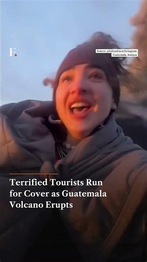 Terrified Tourists Run for Cover as Guatemala Volcano Erupts | Firstpost News | N18G