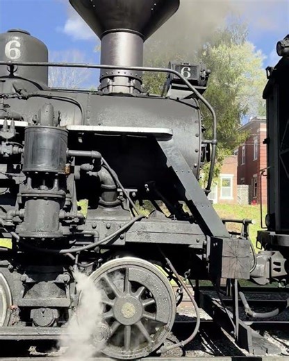 Cass scenic RR Heisler #6 #shortvideo #shorts #shortfeeds #steam #train #travel #railway