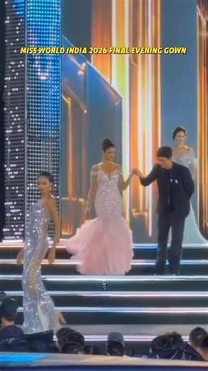 👑🌸 Miss World India 2026: A Dreamy Pink Evening Gown Moment! 💖✨ | Regal Elegance on Stage 👗🔥