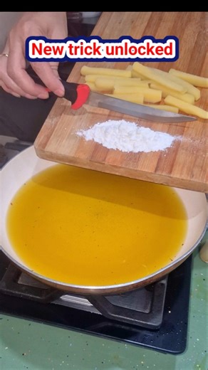 Trick to make crispy potato fries with white flour | #shorts #short #tipsandtricks #shortsyt #viral