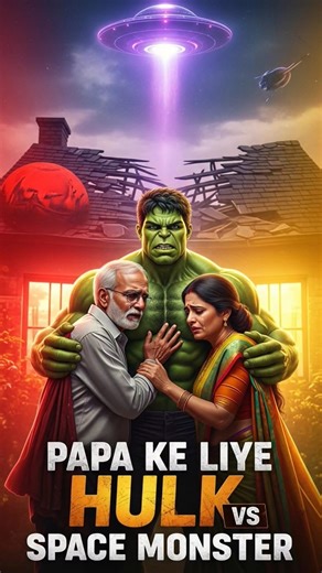 PAPA KE LIYE HULK SPACE TAK PAHUCH GAYA 😱🚀 | Hulk vs Robot Alien ll#hulks #shorts