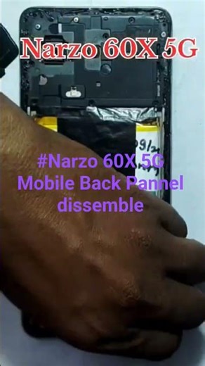#Narzo 60X 5G Mobile Back Pannel dissemble
