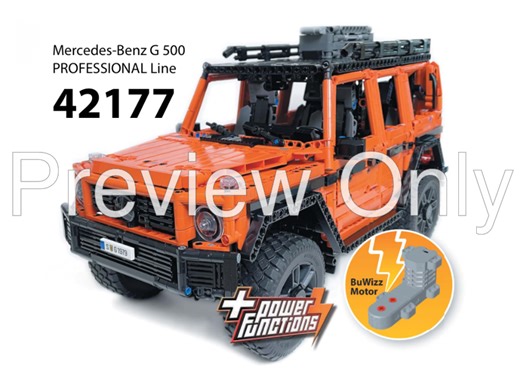 LEGO MOC-203199 42177 Mercedes-Benz G500 PROFESSIONAL Line RC MOD for BuWizz Mortors (Technic 2024)