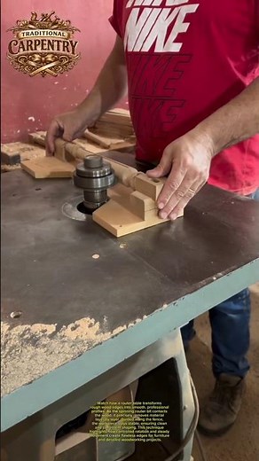 Perfect Edge Shaping with Router Table | Smooth Wood Finish Hack #DIY #Woodworking #Tools