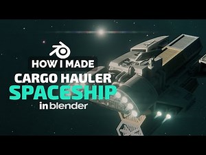 Spaceship Animation Scene in Blender - Timelapse Process