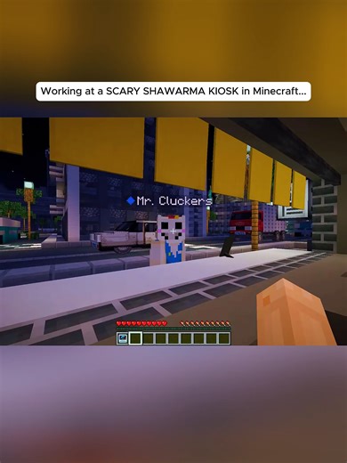 Working at a SCARY SHAWARMA KIOSK in Minecraft... Part 4 #johnnyminecraft #minecraft