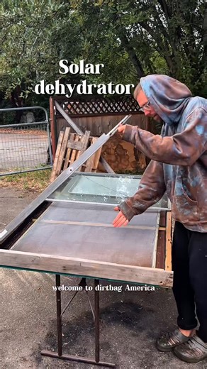 Jake on Instagram: "Building a solar dehydrator ☀️ #dirtbag #solar #dehydrator #build"