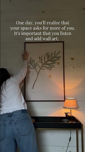 Wall art is essential 🖼️