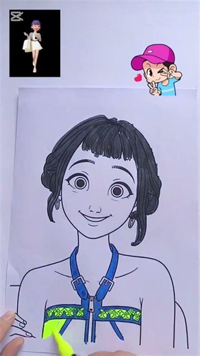 I Drawing Zoya Step by Step 🎨💗#KpopArt #KpopStyle #KpopHunter #Shorts#mira #Zootopia