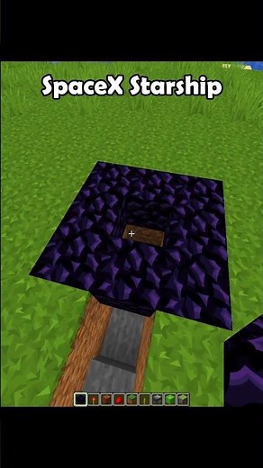 Tutorial SpaceX Starship | Minecraft #minecraft #shorts