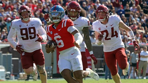 Chambliss accounts for 3 TDs and No. 4 Mississippi escapes against Washington State with a 24-21 win