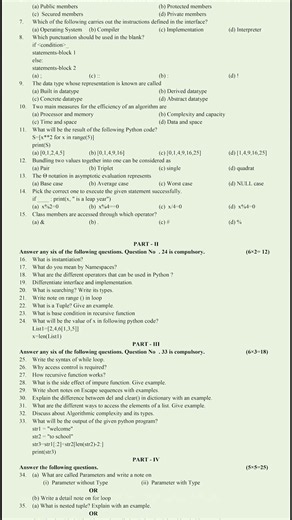 12th Computer Science | Model Quarterly Question Paper 2026 | Important Questions & Exam Preparation