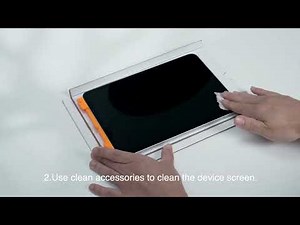 OMOTON A90 : How to install the screen protector with the sticker assistant?