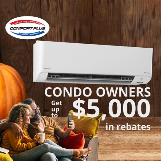 Upgrade to a ductless mini split system for efficient comfort year-round. Save up to $5,000 in rebates and get a 12-year warranty included! | Comfort Plus Heating & Air Conditioning