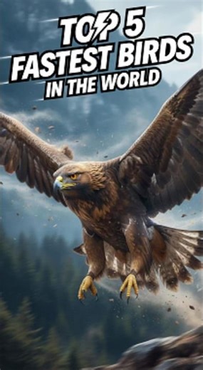 🦅 Top 5 Fastest Birds in the World! #animals #birds #shorts